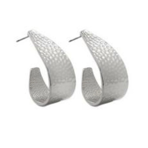 J Hoop Earrings - Picture 1 of 1